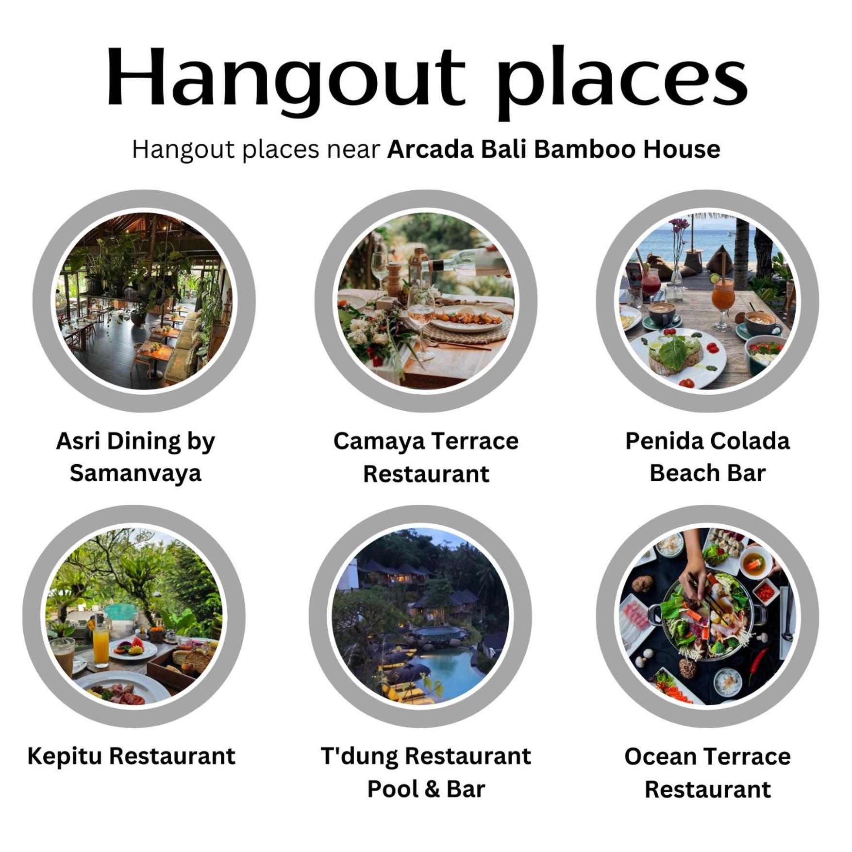 サイドメン Arcada Bali Bamboo Houseヴィラ エクステリア 写真