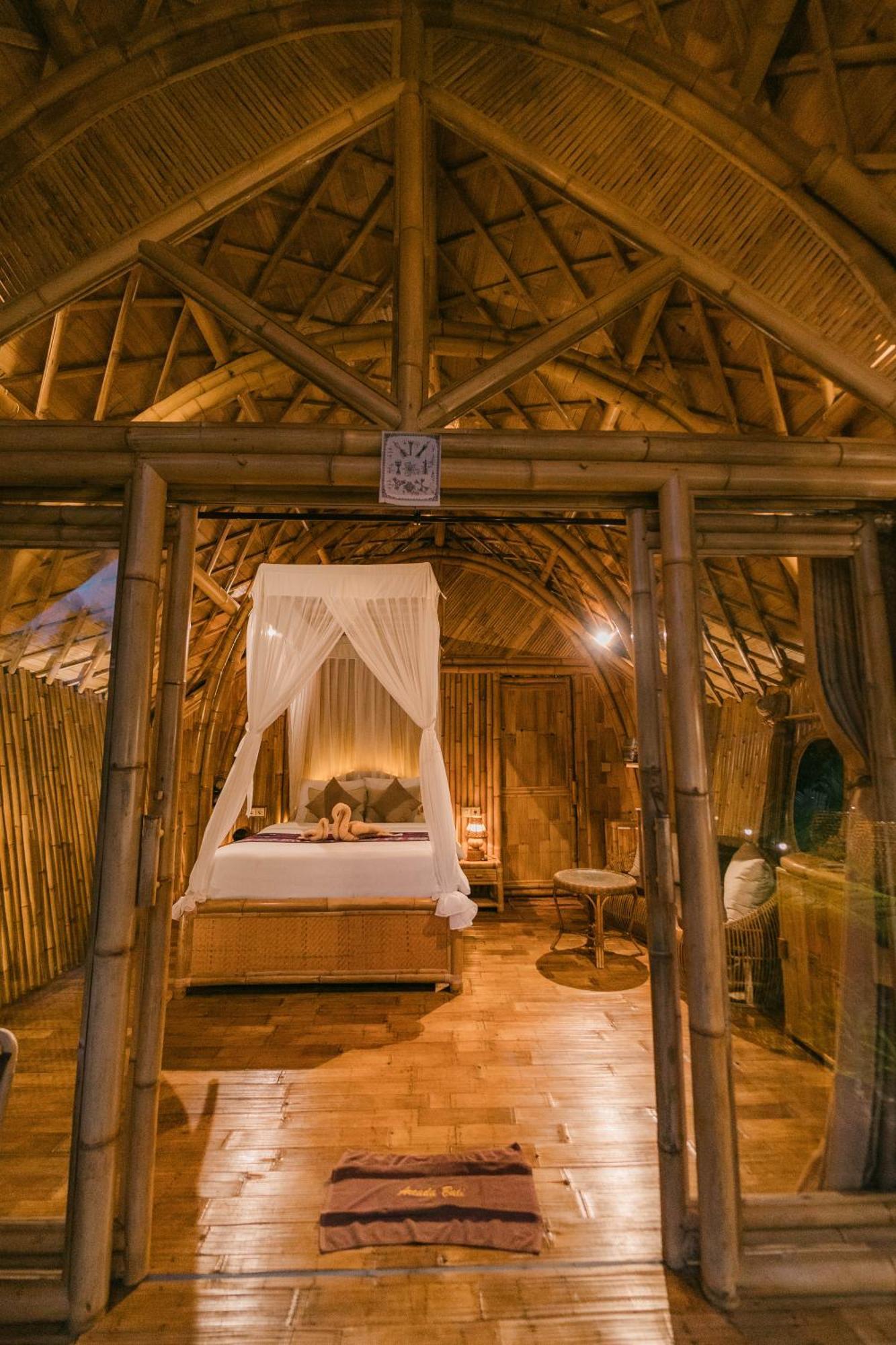 サイドメン Arcada Bali Bamboo Houseヴィラ エクステリア 写真
