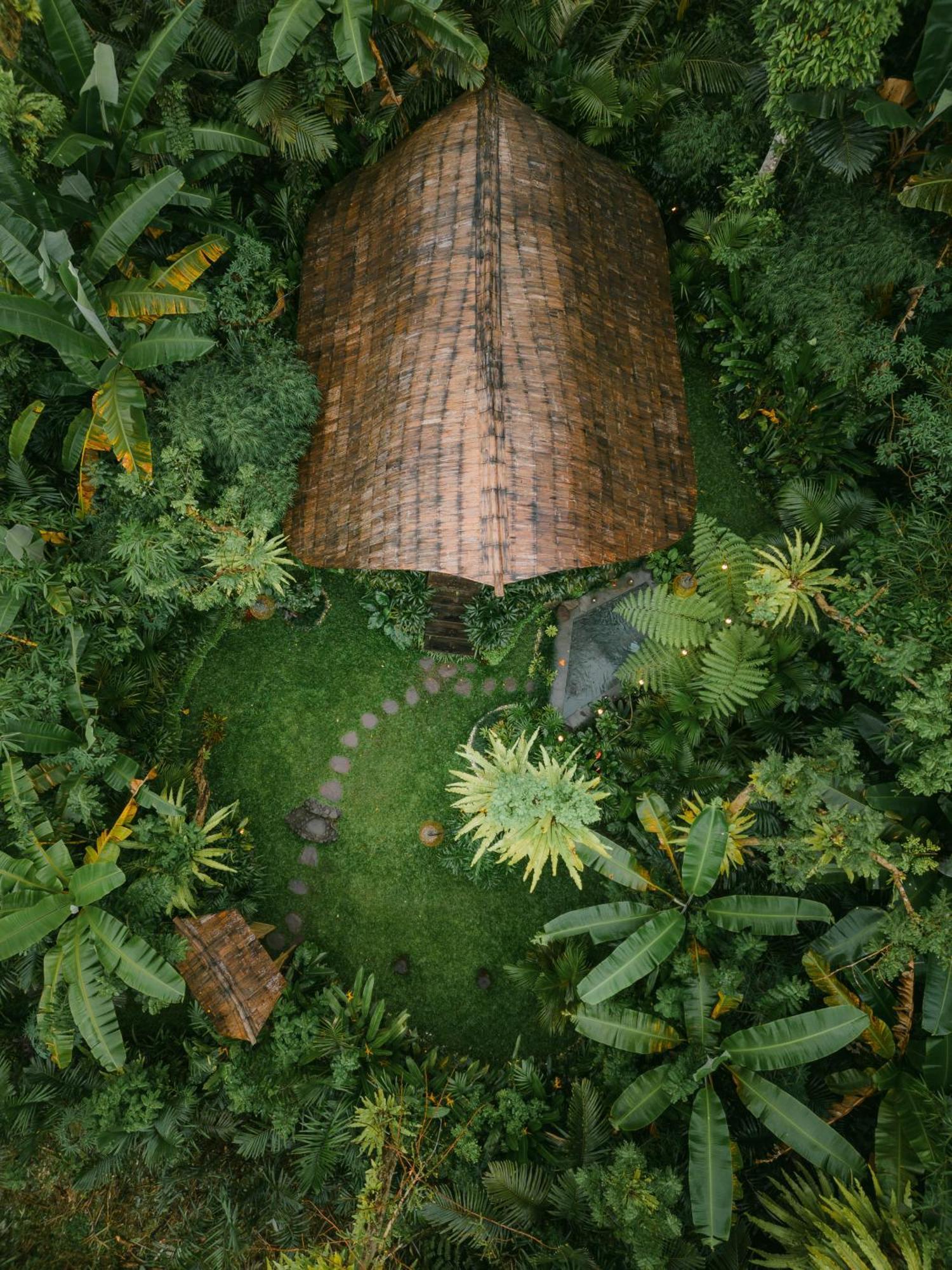 サイドメン Arcada Bali Bamboo Houseヴィラ エクステリア 写真