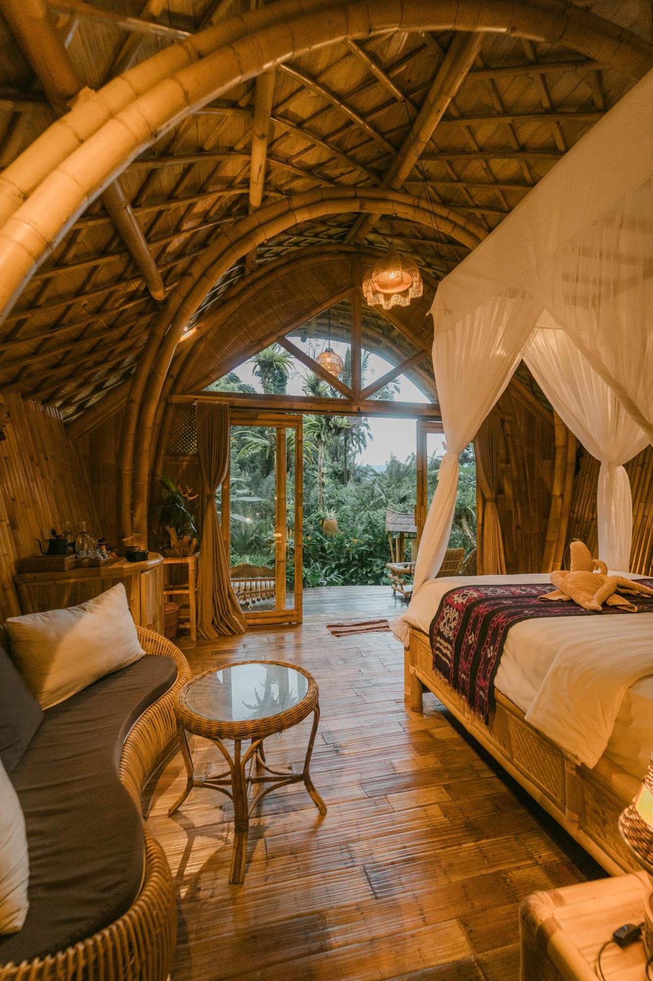 サイドメン Arcada Bali Bamboo Houseヴィラ エクステリア 写真