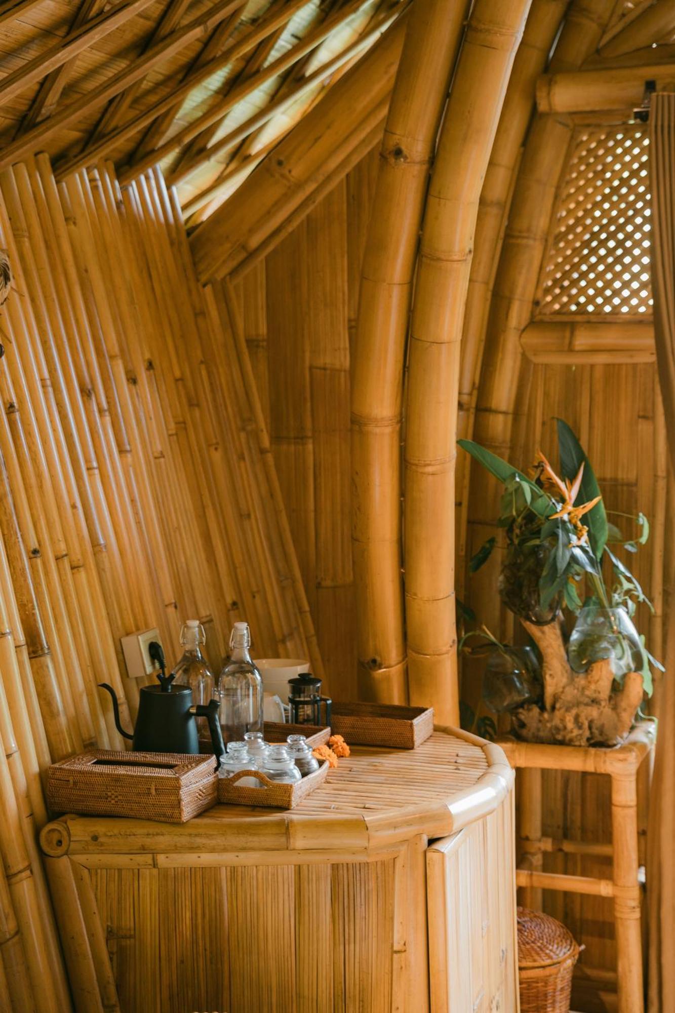 サイドメン Arcada Bali Bamboo Houseヴィラ エクステリア 写真