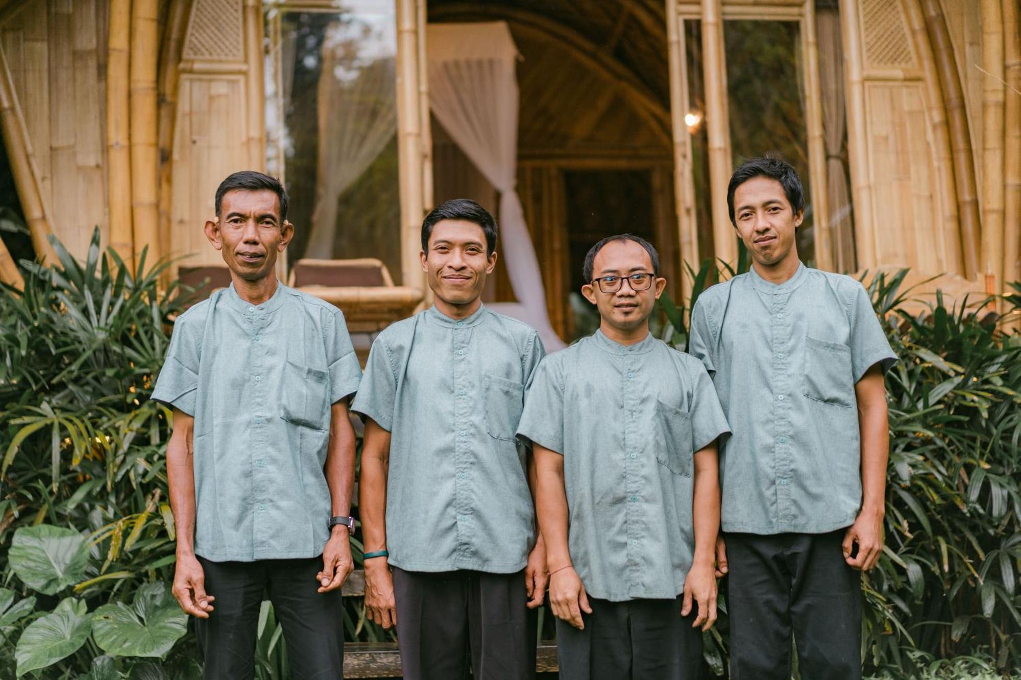 サイドメン Arcada Bali Bamboo Houseヴィラ エクステリア 写真