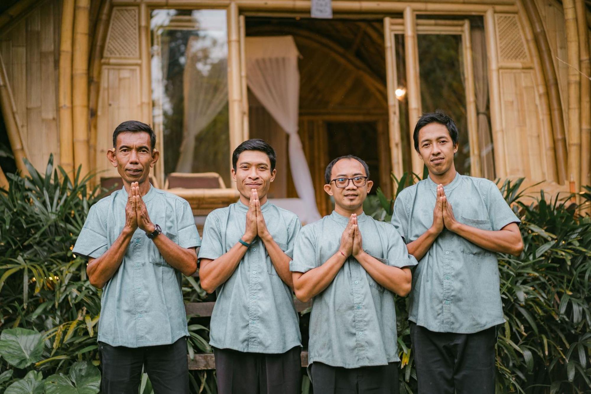 サイドメン Arcada Bali Bamboo Houseヴィラ エクステリア 写真