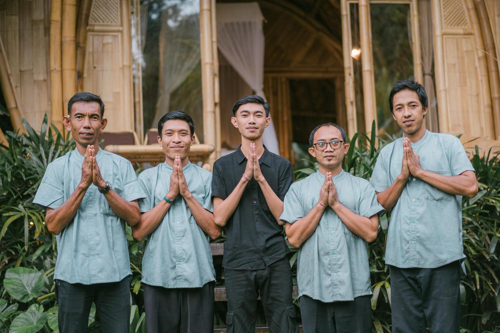 サイドメン Arcada Bali Bamboo Houseヴィラ エクステリア 写真